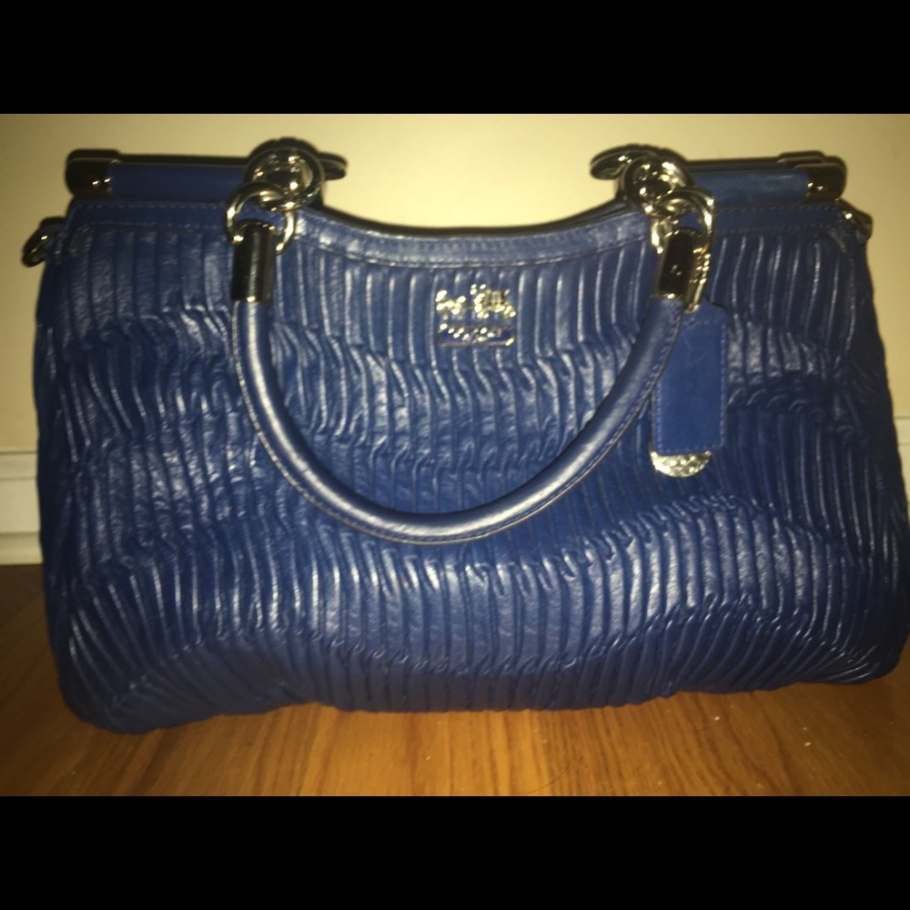 Coach Madison Gathered Leather Carrie Satchel